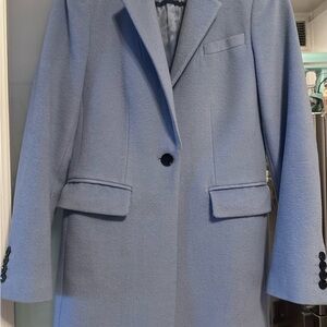 Hobbs London Cavendish Blue Wool Coat